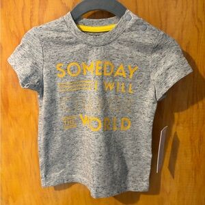 Robeez Gray Tee with Yellow Print